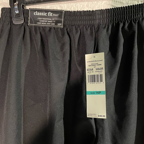 Alfred Dunner Women's Black Pants 16P - Picture 3 of 3